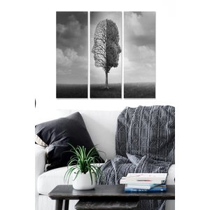 Dekorativna Slika od MDF-a u Više Boja (Set od 3 Komada) - MDF1169550526