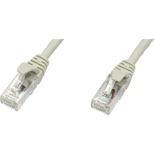 Telegärtner L00002E0004 RJ45 mrežni kabel, Patch kabel cat 5e U/UTP 3.00 m siva vatrostalan 1 St. slika 2