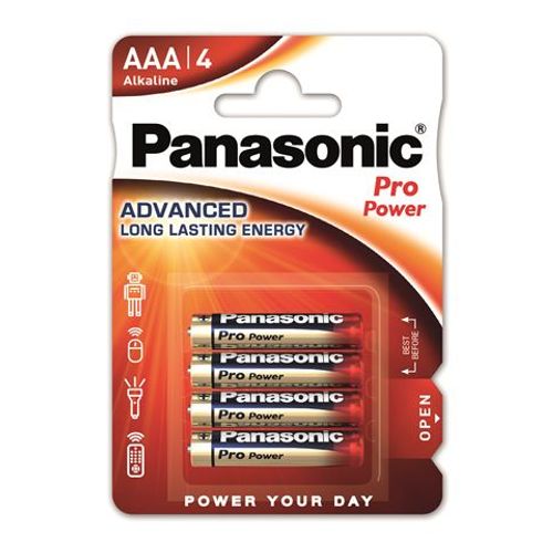 Panasonic baterije LR03PPG/4BP Alkaline Pro Power slika 1