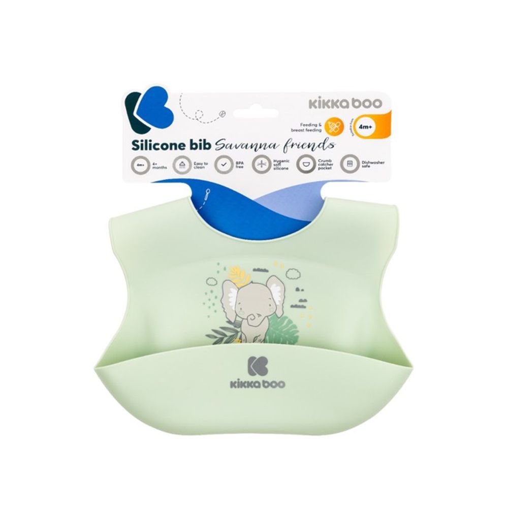 Kikka Boo Silikonski siperak Savanna Friend, Mint slika 2