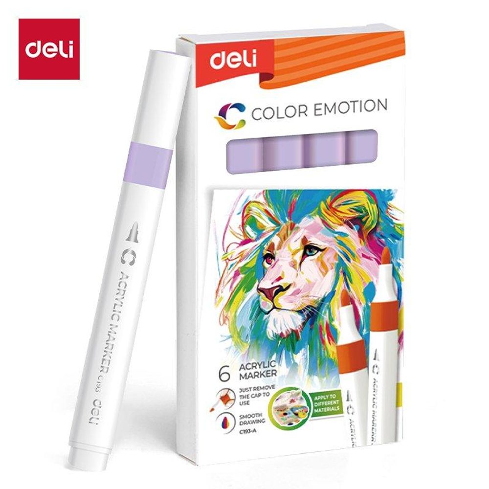 AKRILNI MARKER DELI LAVANDA COLOR EMOTION EC193A-Lavander 149 slika 1