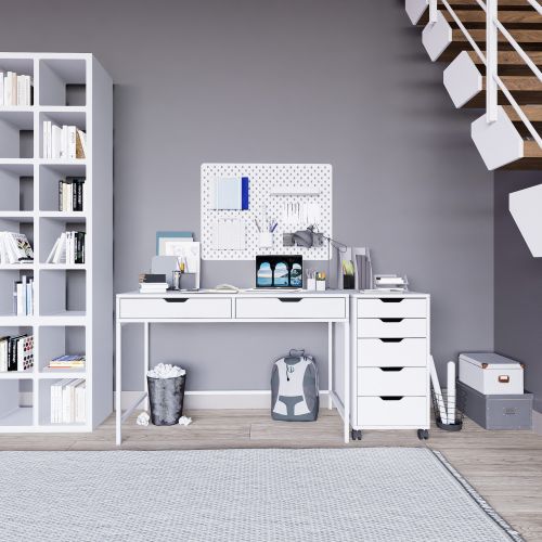 Duru Set 1600-49 White Study Desk slika 2