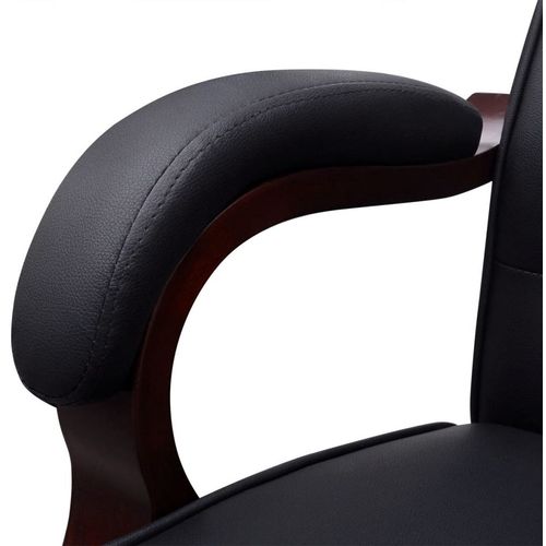 Chesterfield uredska stolica od umjetne kože, crna slika 12