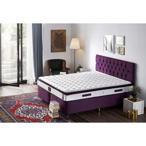 Woody Fashion Madrac, Bijela boja Ljubičasta, Purple 140x200 cm Double Size Padded Soft Mattress