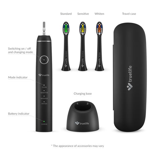 TRUELIFE električna četkica SonicBrush Compact Black slika 4