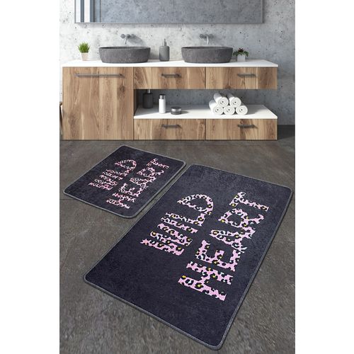 Wild Heart Djt Multicolor Bathmat Set (2 Pieces) slika 1