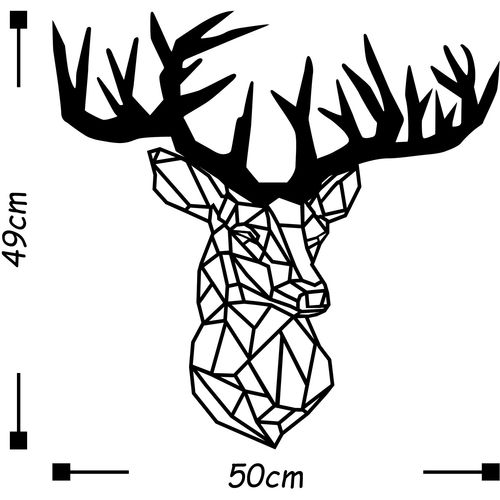 Wallity Metalna zidna dekoracija, Deer3 slika 3