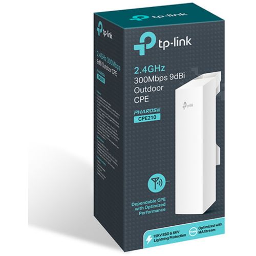 TP-LINK acces point CPE210 Wi-Fi N300 300Mbs 2 4Ghz 9dbi slika 1