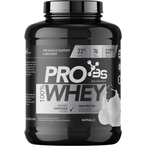 100% PRO WHEY 2.27KG BASIC SUPPLEMENTS -  Raffaello slika 1