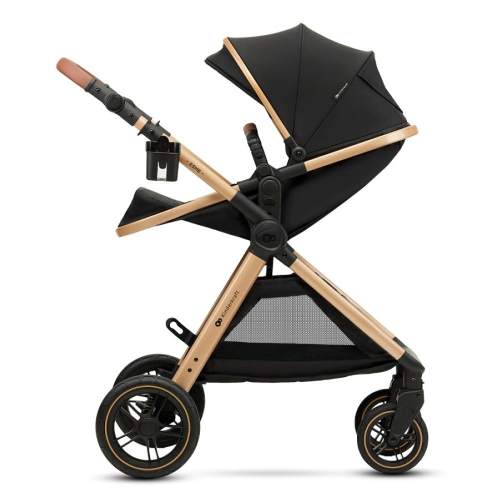 Kinderkraft Kolica za bebe Esme Set 3u1, Pure Black slika 4