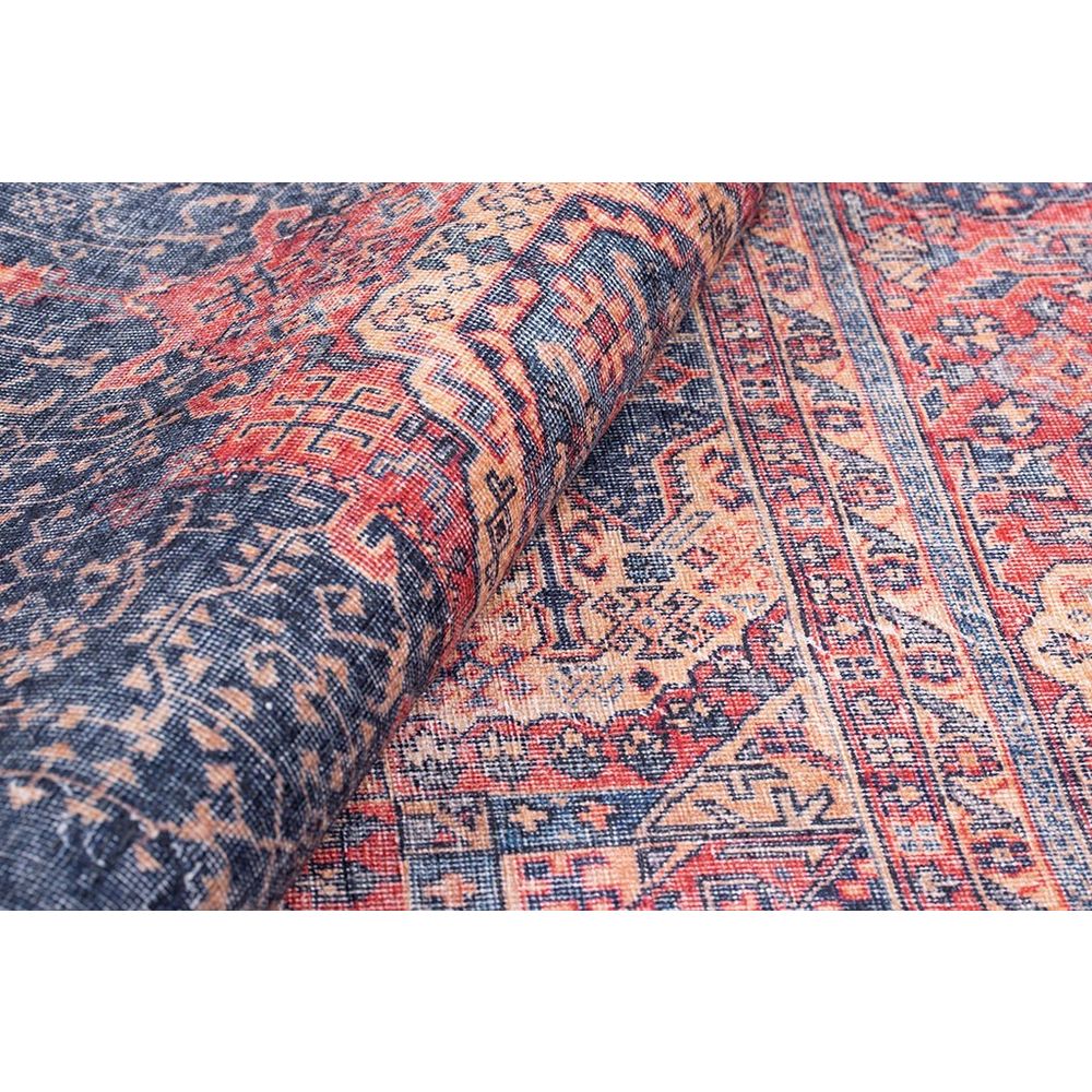 Tamnoplavi Višebojni Tepih Blues Chenille - AL 26 (210 x 310 cm) slika 4