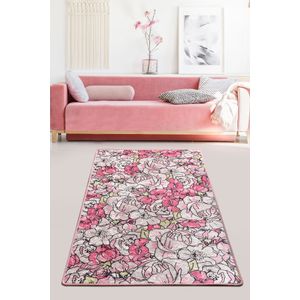 Rosa - Pink  Multicolor Hall Carpet (60 x 140)