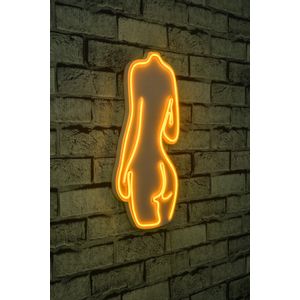 Wallity Ukrasna plastična LED rasvjeta, Sexy Woman - Yellow