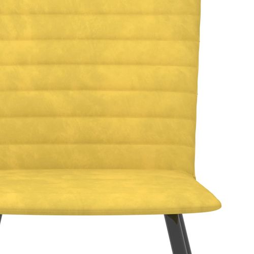 Blagovaonske stolice 6 kom žute baršunaste slika 32