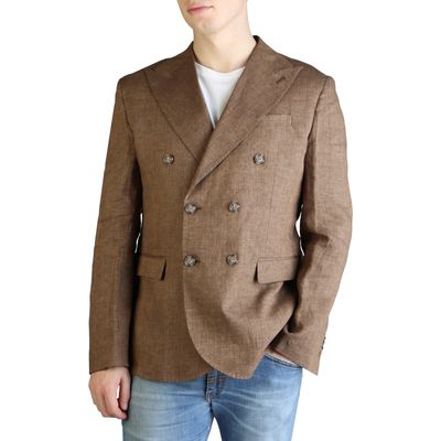 Linen
 Made in Italy
 Formal jacket
 Men
 Spring/Summer
 Brown