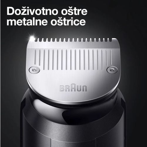 Braun MGK7321 Svestrani trimer, 10 delova, 8 nastavaka i brijač Gillette ProGlide slika 5