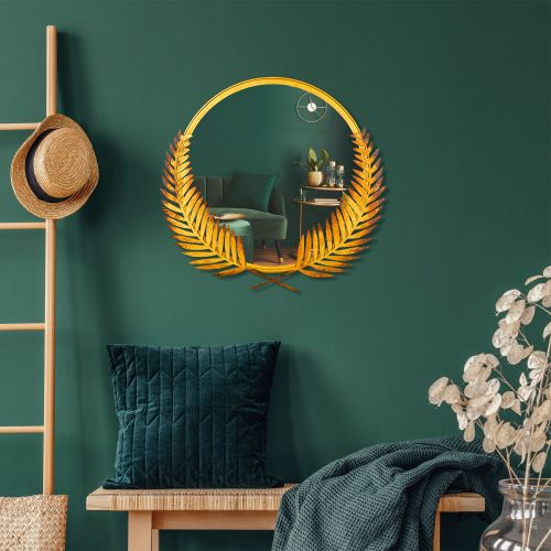 Wallity Dekorativno ogledalo Palm Mirror L - Gold slika 1