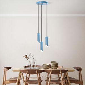 Kesik - 6916 - Light Blue Light Blue Chandelier