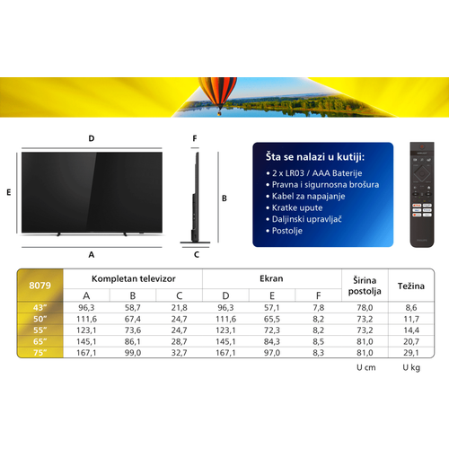 Philips TV 65"PUS8079 4K  slika 7