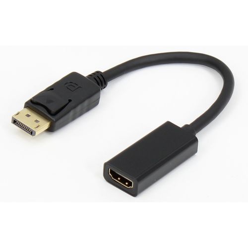 E-GREEN Adapter DisplayPort 1.4(M) - HDMI 2.0(F) kabl 20cm crni slika 1