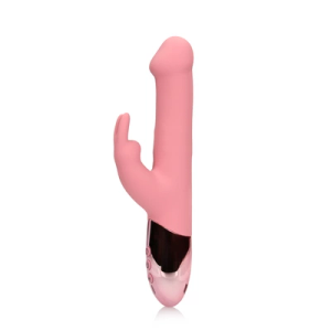 Loveline by Shots Rotating Beads Rabbit Vibrator - Pink Arabesque