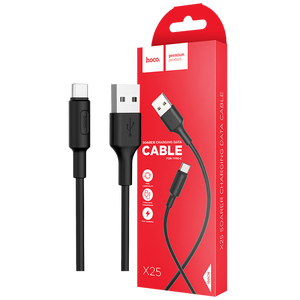 hoco. USB kabl za smartphone, USB type C kabl, 1 met., 2 A, crna - X25 Soarer USB type C, Black