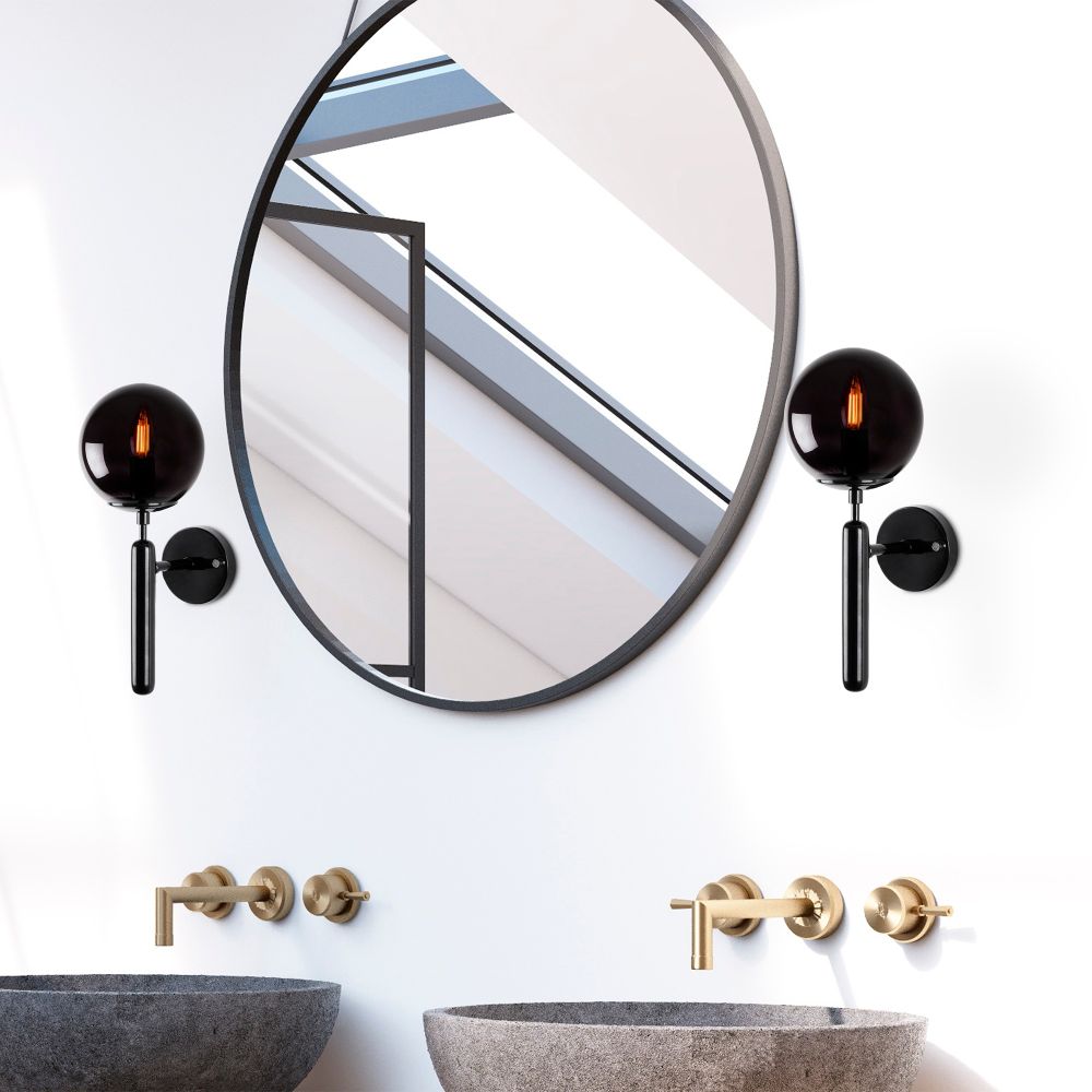 King - 11456 Crna Zidna Lampa slika 1