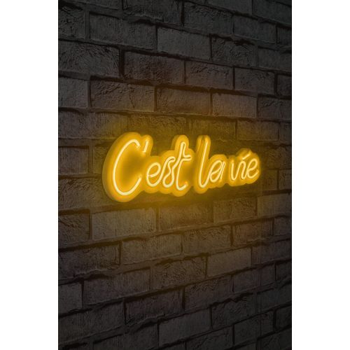 Wallity Ukrasna plastična LED rasvjeta, C'est La Vie - Yellow slika 11