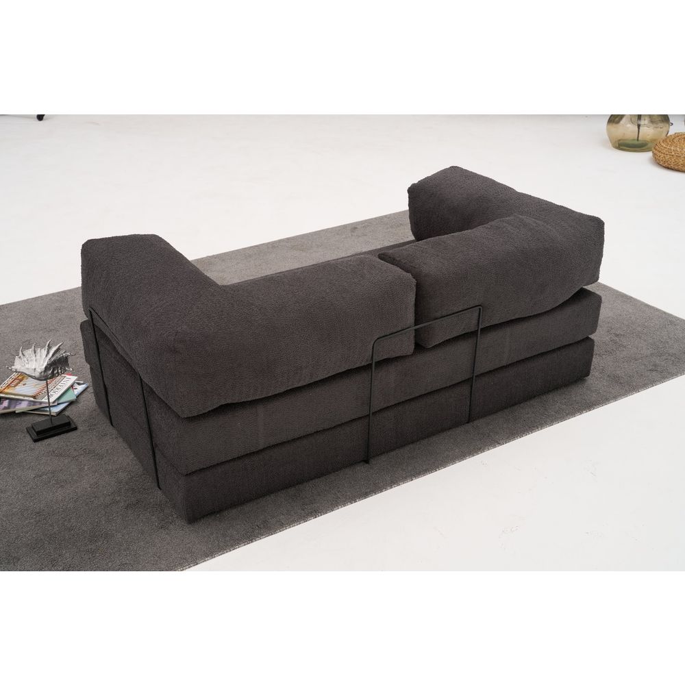 Comfort - Antracitna v2 Troosna Sofa slika 4