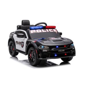 Licencirani policijski auto na akumulator Dodge Charger - crni