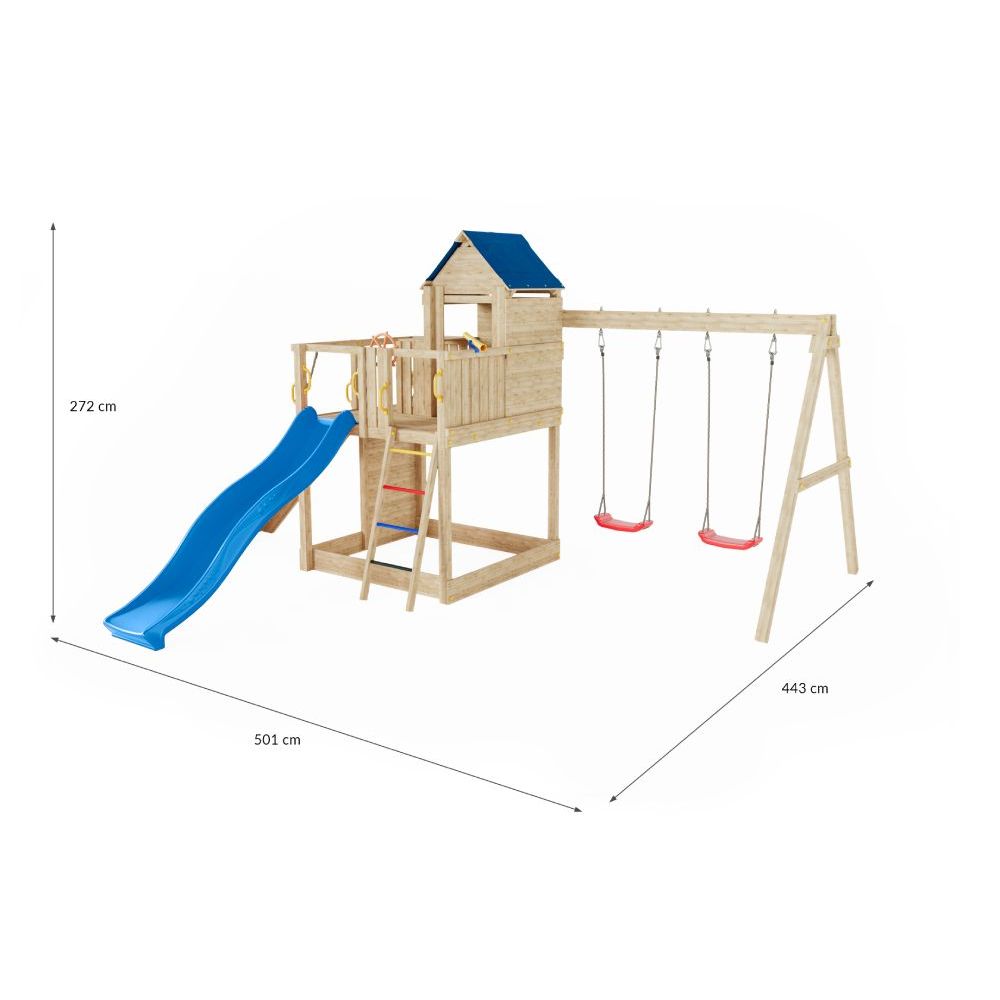 Fungoo Set TREEHOUSE 3 - Drveno dječije igralište slika 7