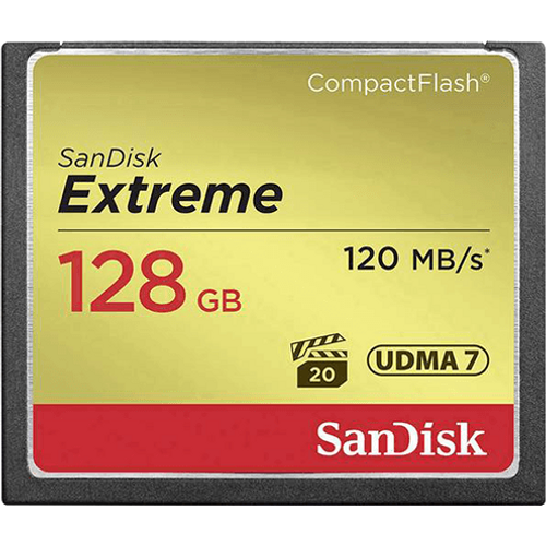 SanDisk CF 128GB Extreme 120MB/s 85MB/s UDMA7. slika 1