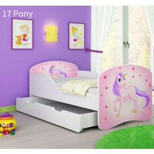 Dječji krevet ACMA s motivom + ladica 160x80 cm 17-pony