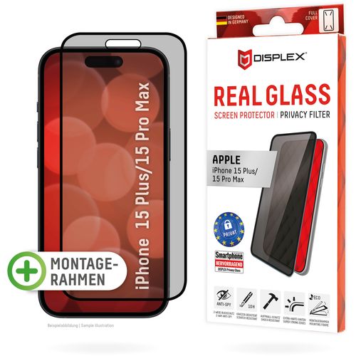 DISPLEX Zaštitno staklo Privacy Glass za iPhone 15 Plus/15 Pro Max slika 1