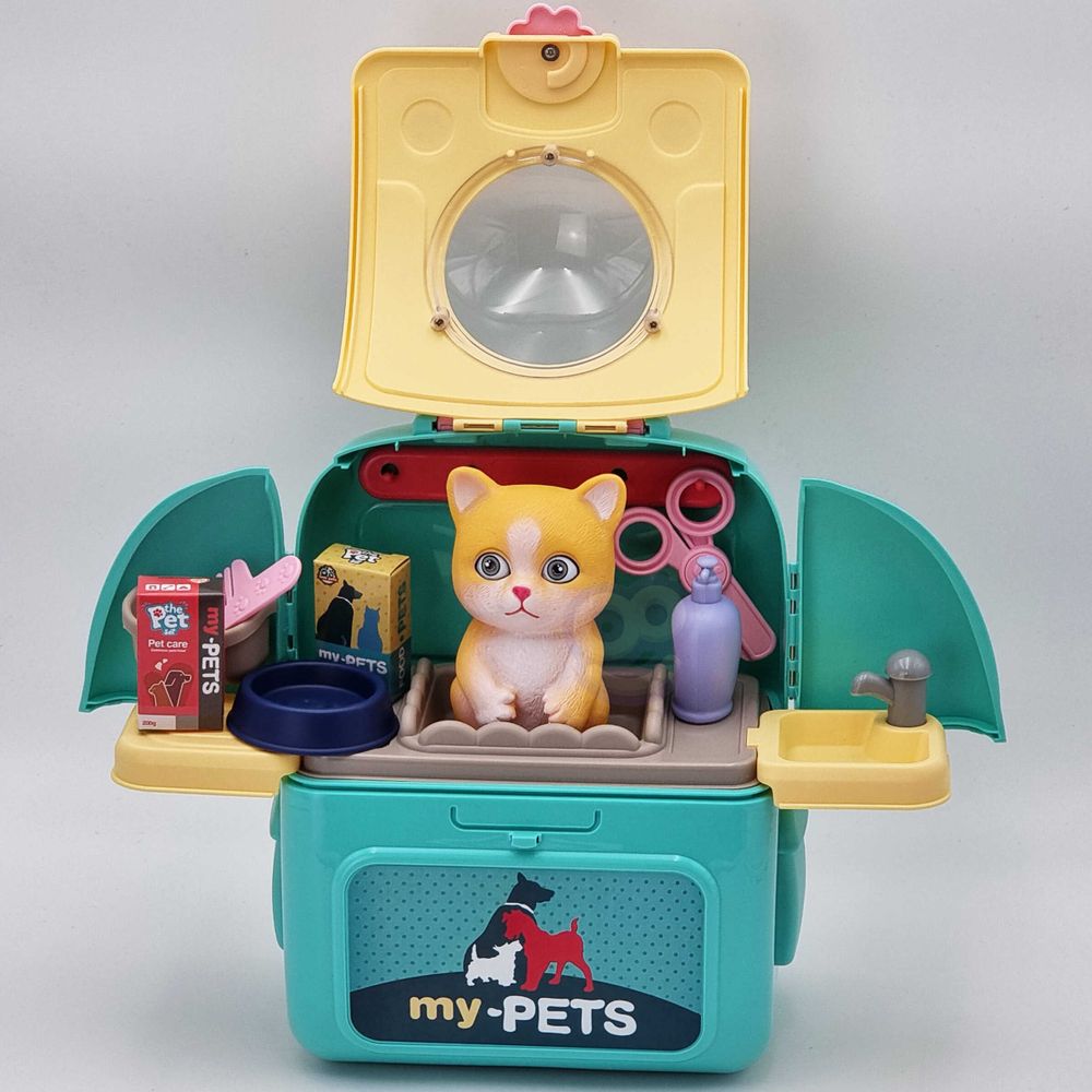 Woopie kitten portable beauty salon 2u1 u ruksaku za transport slika 2