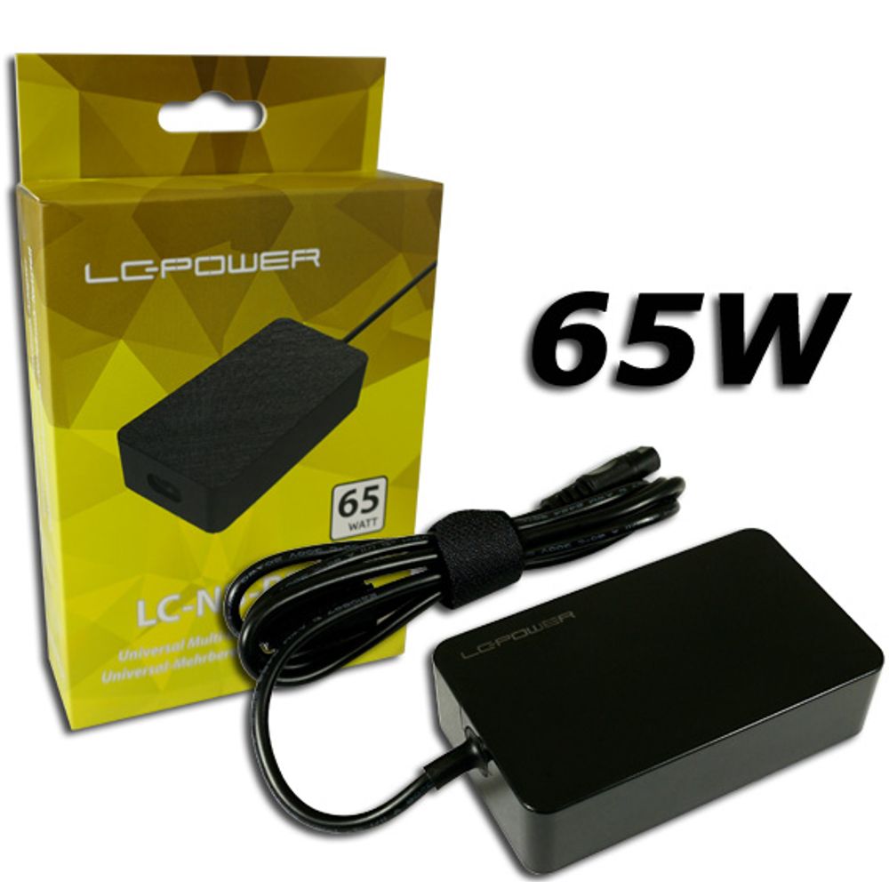 LC-Power Notebook Adaptor 65WUniversal with 10 Adaptors slika 1