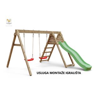Usluga montaže za drveno dječje igralište BAXY