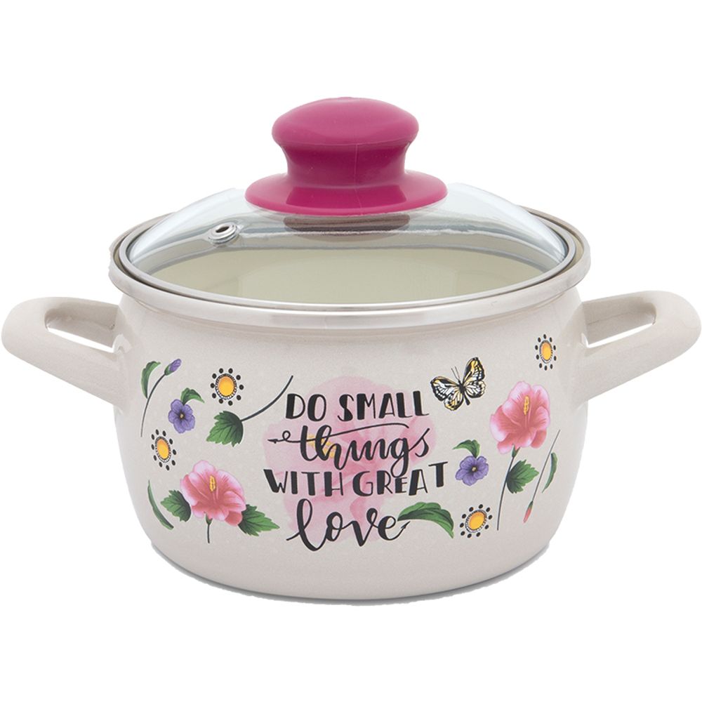Metalac Šerpa duboka Proljeće, sa staklenim poklopcem 14cm/1.55l slika 1