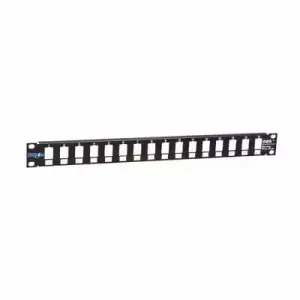 Patch panel 19/1U sa 16 slotova ,bez modula RAL9005 Mirsan MR.19P16P1U.01