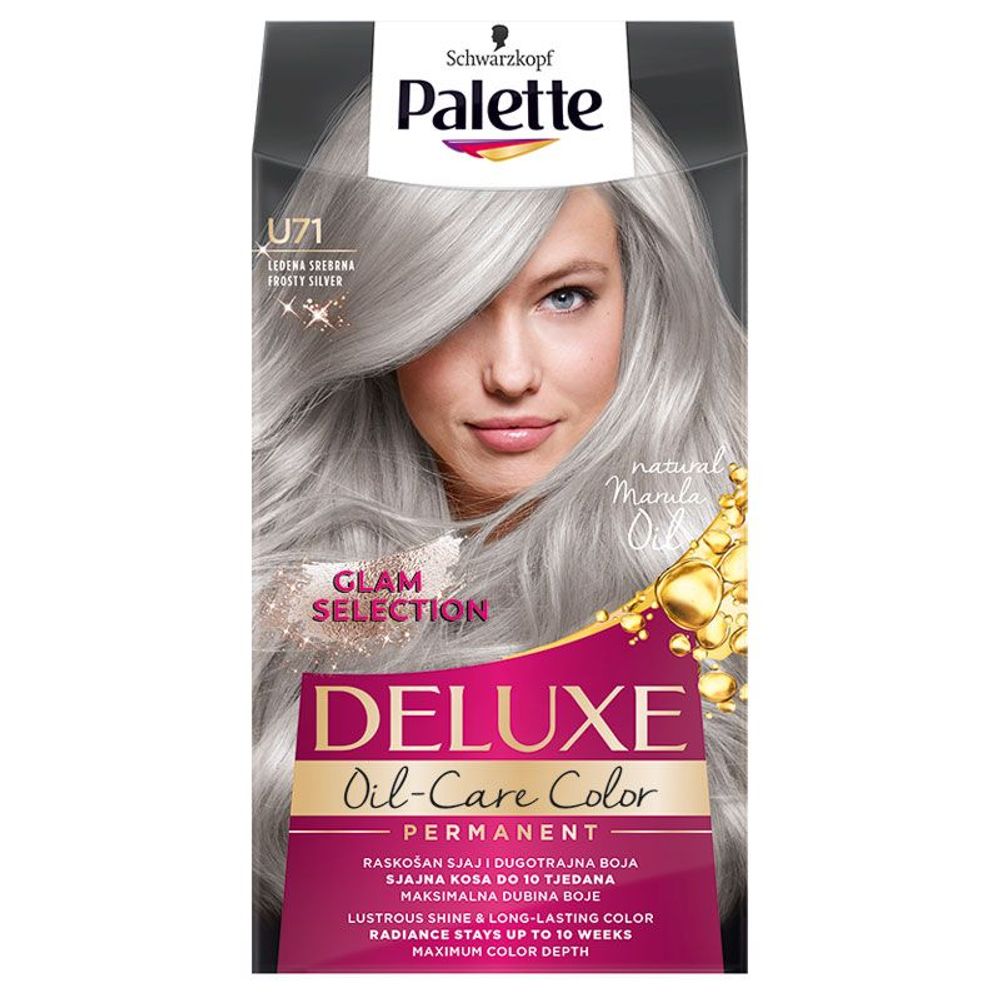 Palette Deluxe farba za kosu U71 Ledena srebrna slika 1