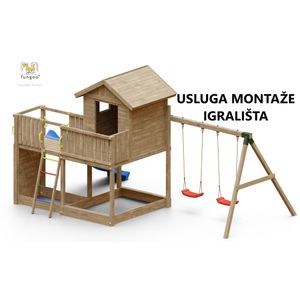 Usluga montaže za drveno dječje igralište GALAXY L