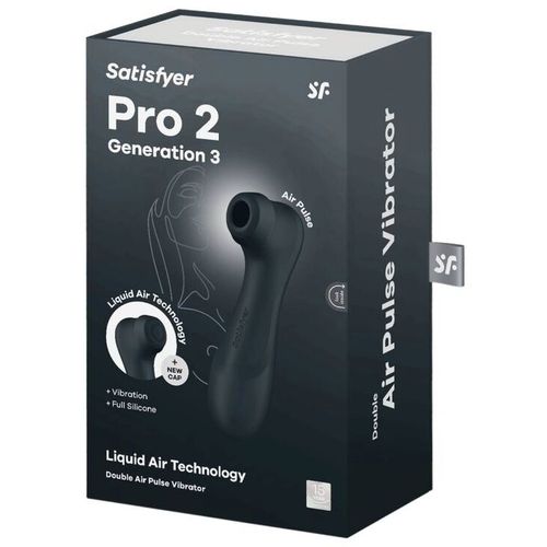 SATISFYER PRO 2 GENERATION 3 LIQUID AIR TECHNOLOGY - BLACK slika 3