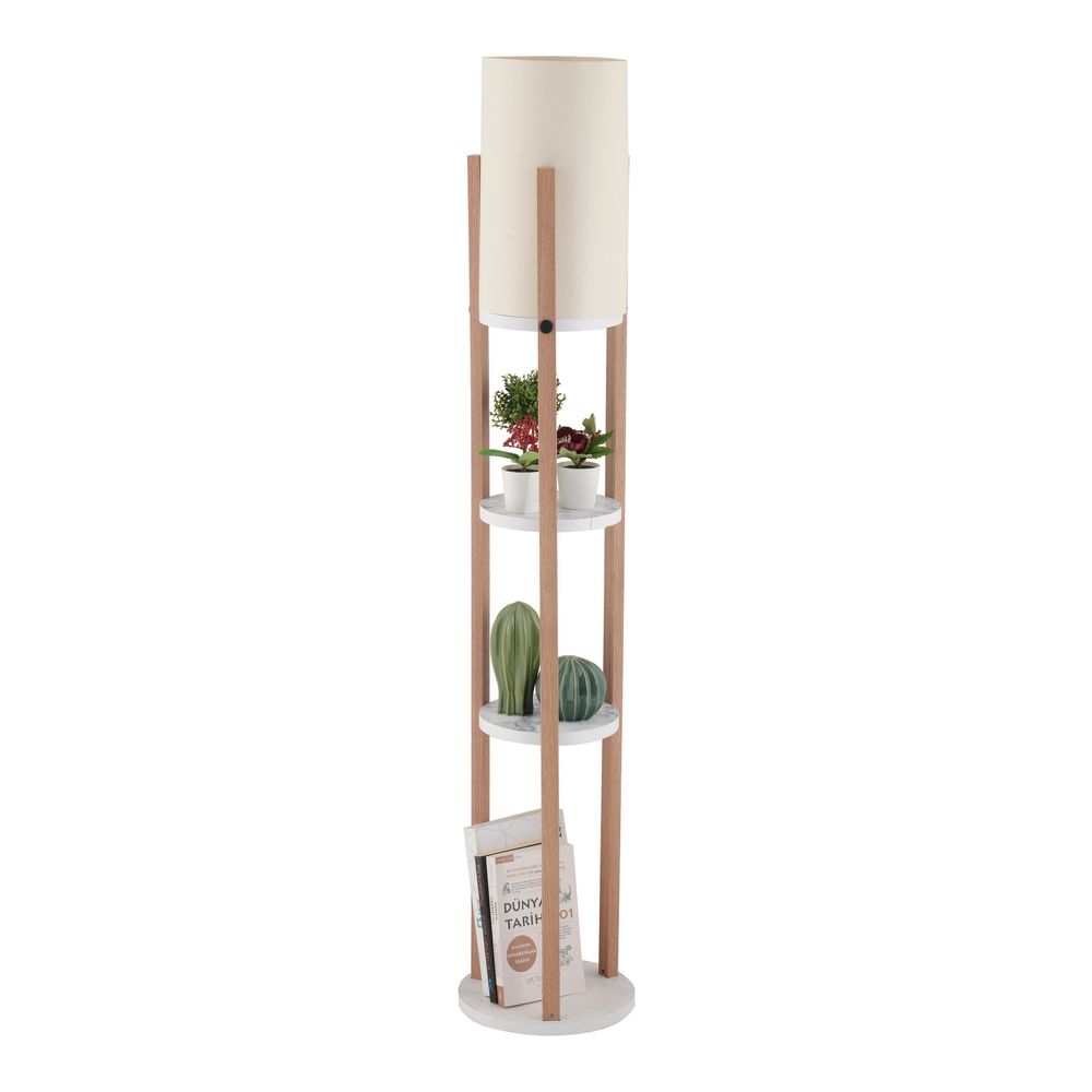 Circle Nora - Bijela Prirodna Stajaća Lampa slika 3