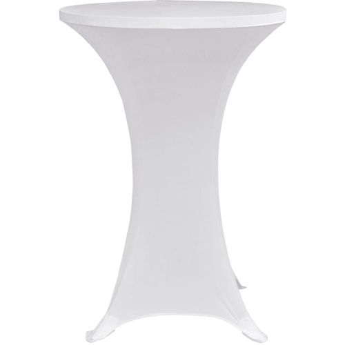 Navlaka za stol za stajanje Ø 60 cm bijela rastezljiva 4 kom slika 4