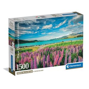 Clementoni CL31731 Puzzle 1500 LUPINI NA JEZERU TEKAPO, 1500kom