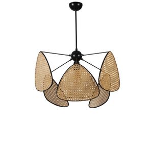 Hera 6 Lı Rattan Avize Rattan Chandelier