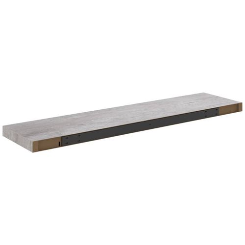 Plutajuća zidna polica siva boja betona 90 x 23,5 x 3,8 cm MDF slika 6