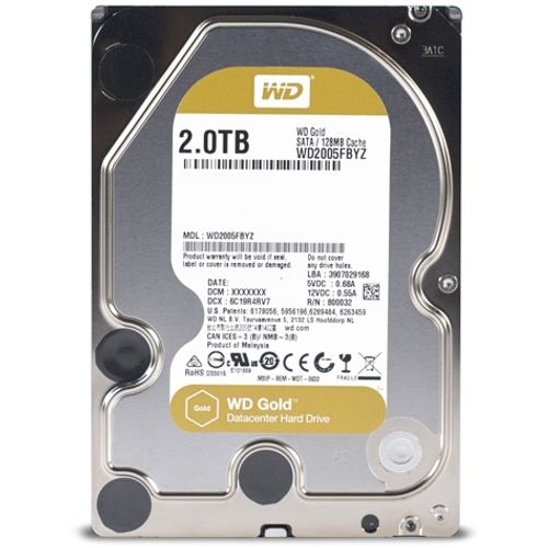 HDD WD 2TB 7200rpm 128MB WD2005FBYZ Gold slika 1