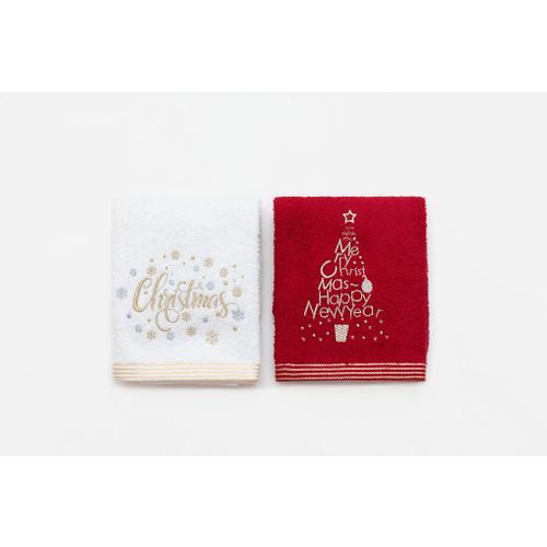 Peškir SET 2/1 CHRISTMAS 40x60  - Red/White 023806 slika 1