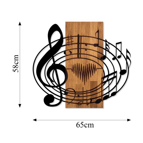 Wallity Drvena zidna dekoracija, Musical slika 6